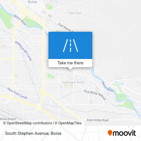 South Stephen Avenue map