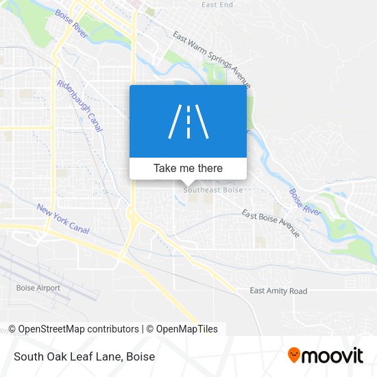 South Oak Leaf Lane map