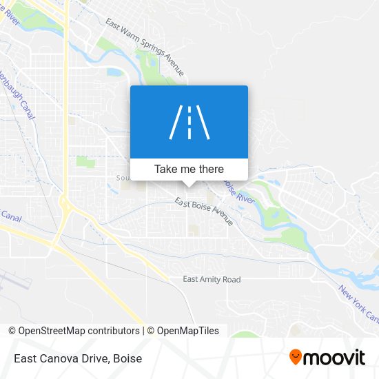 East Canova Drive map