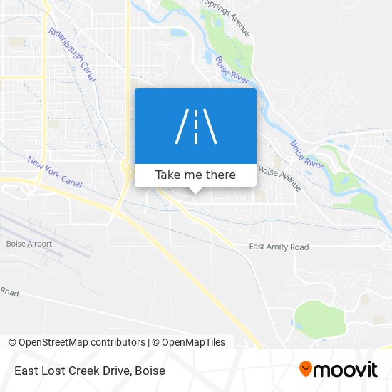 Mapa de East Lost Creek Drive