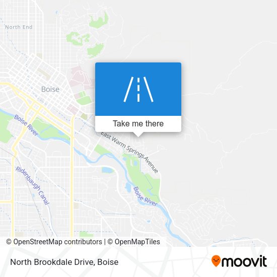North Brookdale Drive map