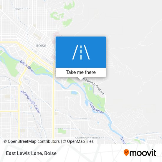 East Lewis Lane map