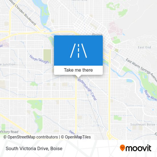 South Victoria Drive map