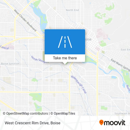 West Crescent Rim Drive map