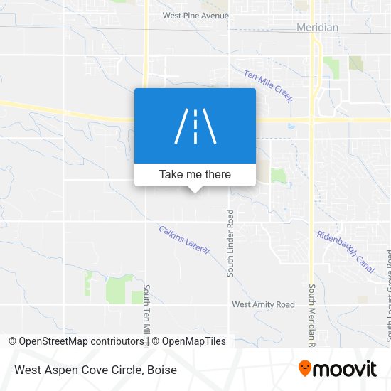 West Aspen Cove Circle map