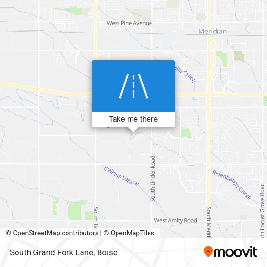 South Grand Fork Lane map