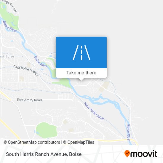 Mapa de South Harris Ranch Avenue