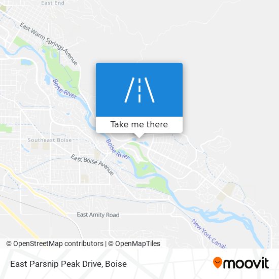 Mapa de East Parsnip Peak Drive