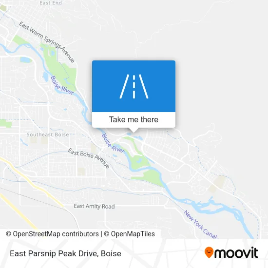 East Parsnip Peak Drive map