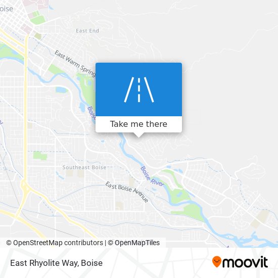 East Rhyolite Way map