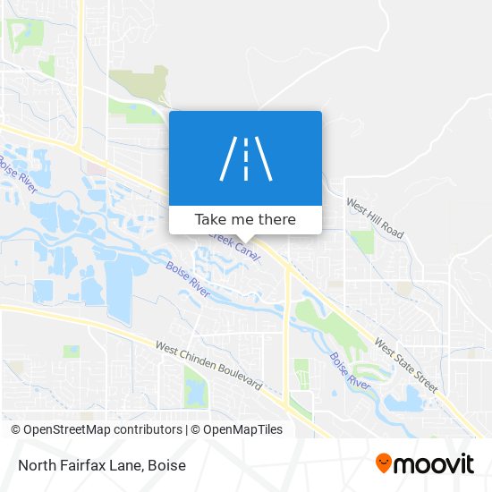 North Fairfax Lane map