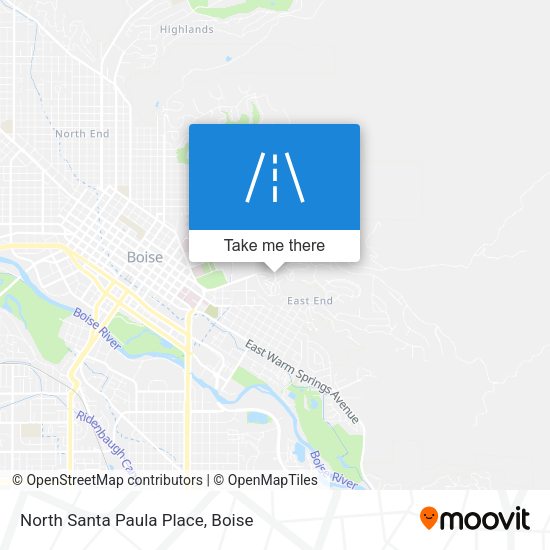Mapa de North Santa Paula Place