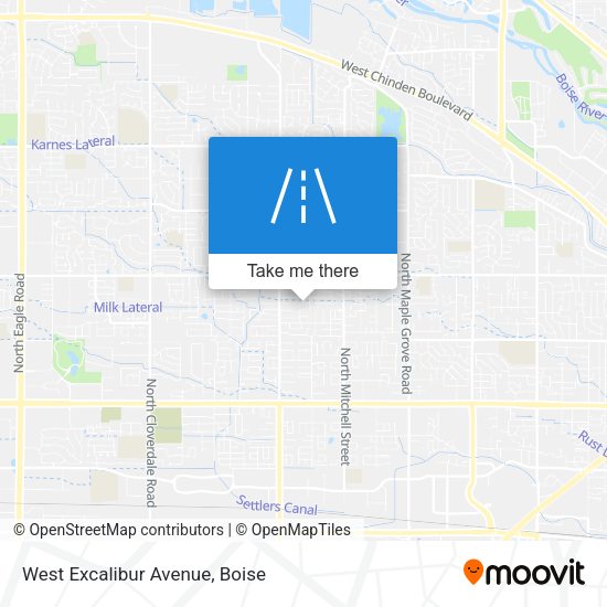 Mapa de West Excalibur Avenue