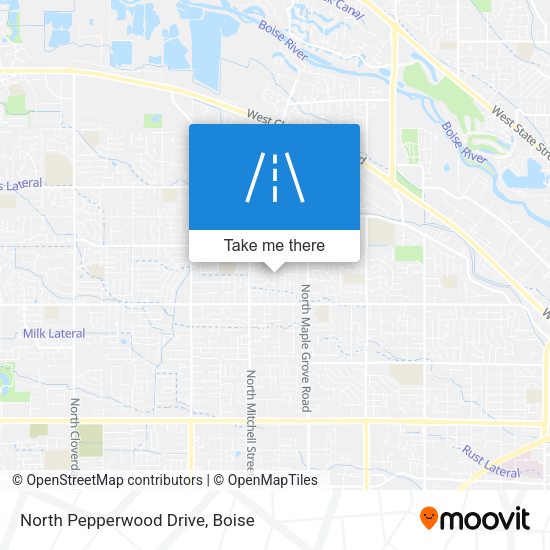 Mapa de North Pepperwood Drive