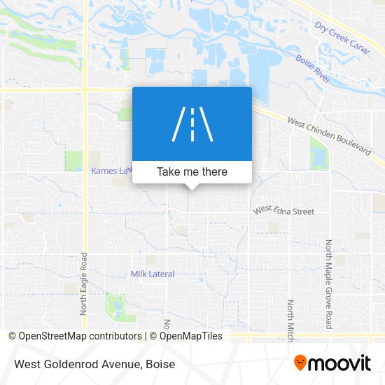Mapa de West Goldenrod Avenue