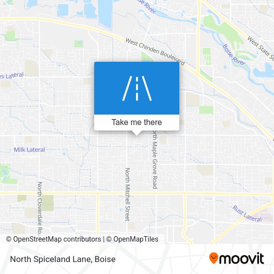 North Spiceland Lane map