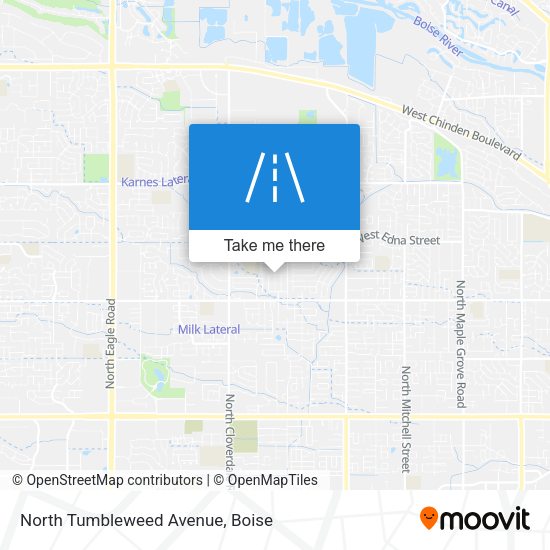 Mapa de North Tumbleweed Avenue