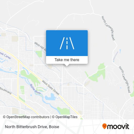 North Bitterbrush Drive map