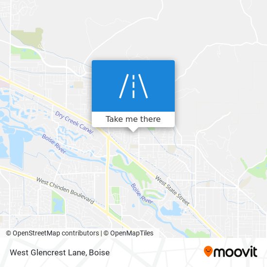 West Glencrest Lane map