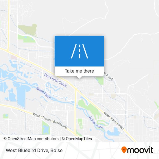 Mapa de West Bluebird Drive
