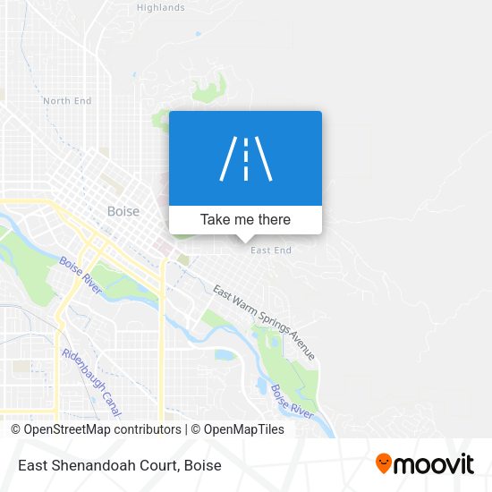 Mapa de East Shenandoah Court