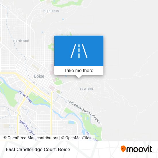 East Candleridge Court map