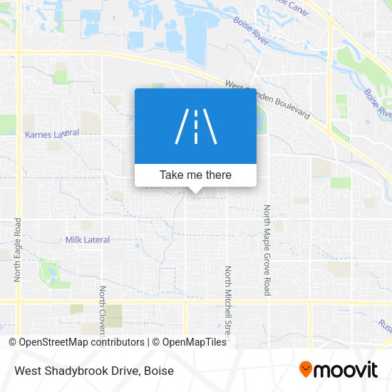 West Shadybrook Drive map