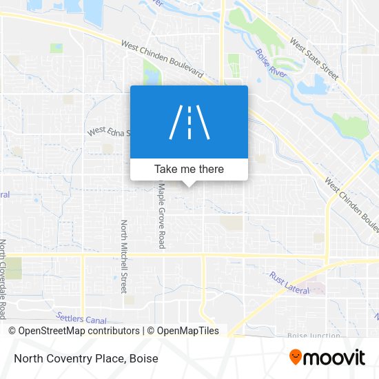 North Coventry Place map