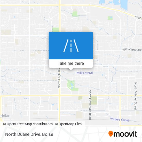 North Duane Drive map