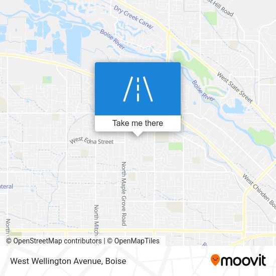 West Wellington Avenue map
