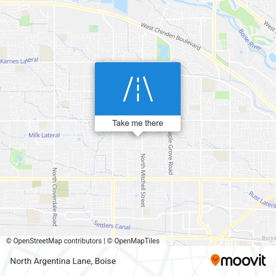 North Argentina Lane map