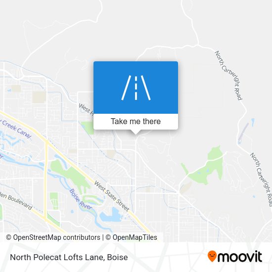 Mapa de North Polecat Lofts Lane