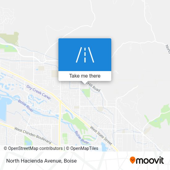 Mapa de North Hacienda Avenue