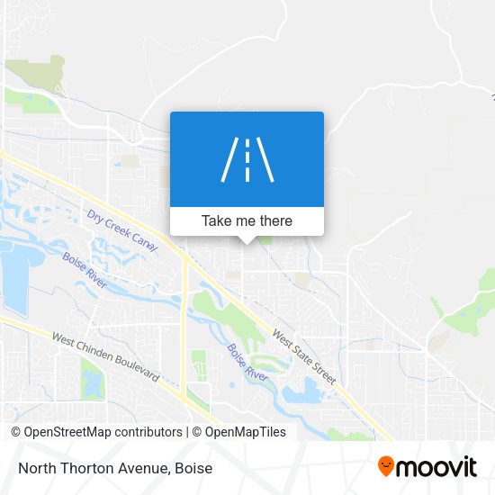 North Thorton Avenue map