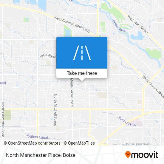 Mapa de North Manchester Place