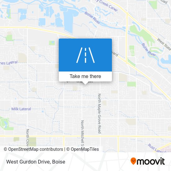 Mapa de West Gurdon Drive