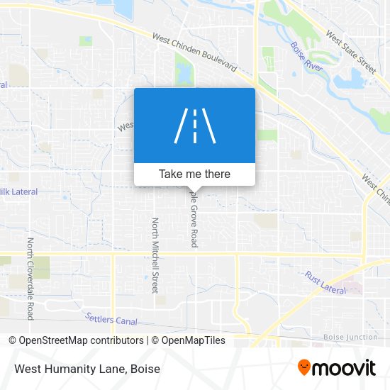 Mapa de West Humanity Lane