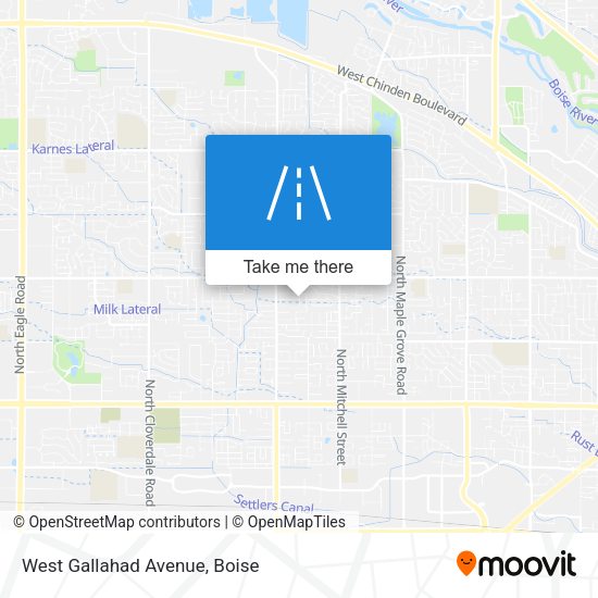 Mapa de West Gallahad Avenue