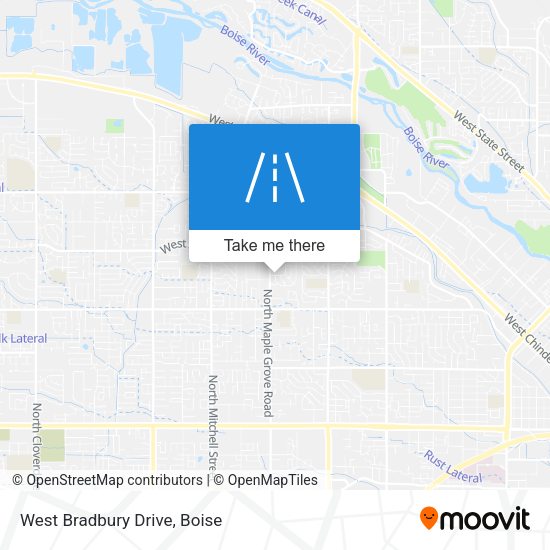 Mapa de West Bradbury Drive