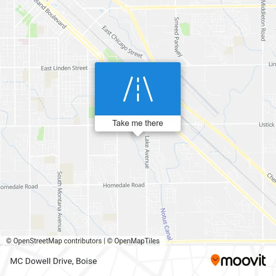 MC Dowell Drive map