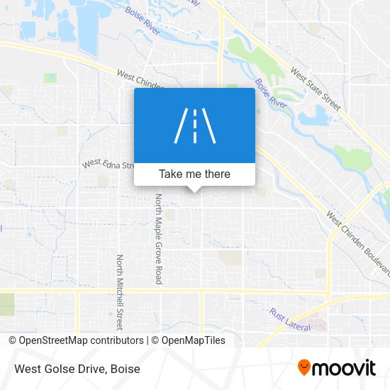 Mapa de West Golse Drive