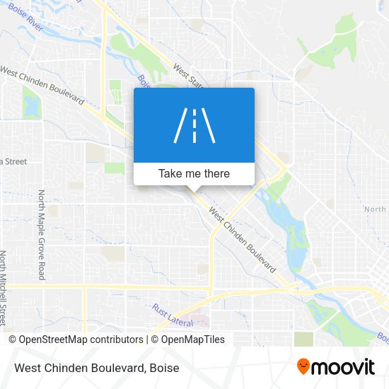 Mapa de West Chinden Boulevard