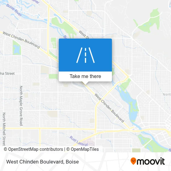 West Chinden Boulevard map