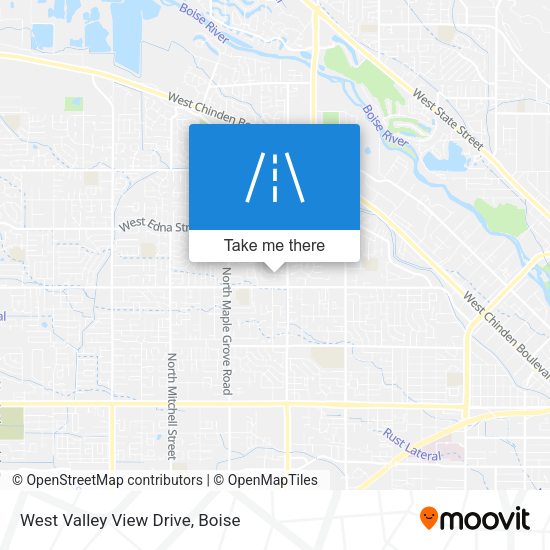 West Valley View Drive map