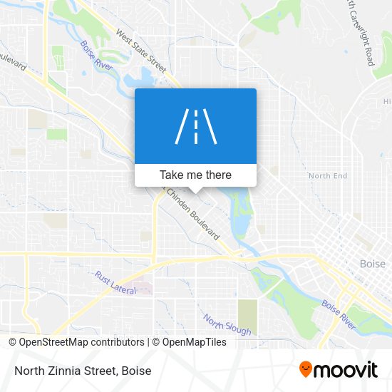 Mapa de North Zinnia Street