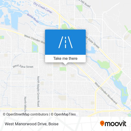 West Manorwood Drive map