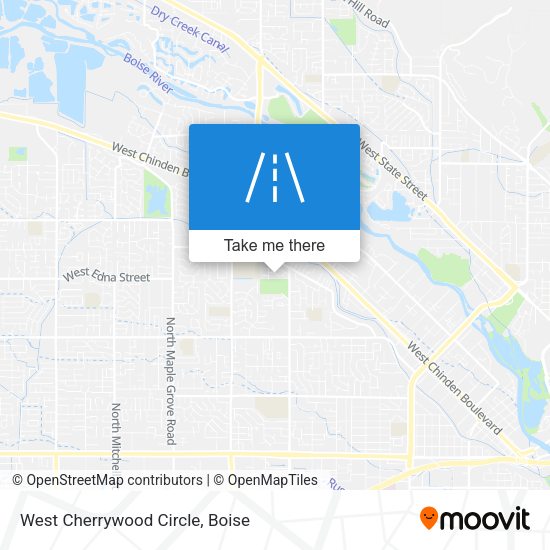 West Cherrywood Circle map