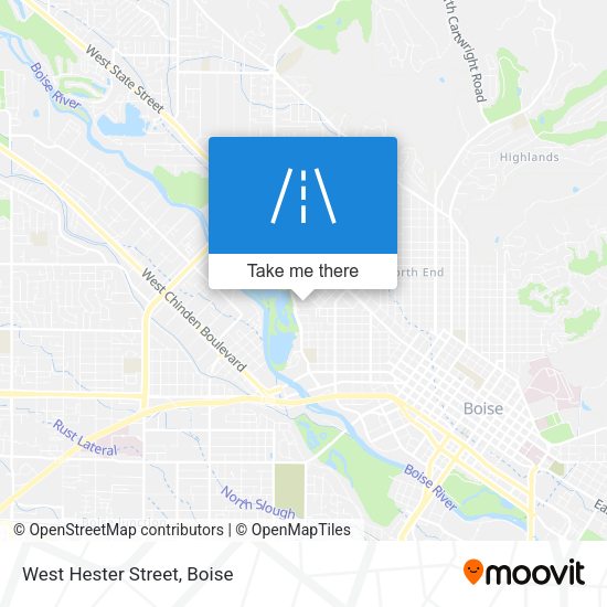 Mapa de West Hester Street