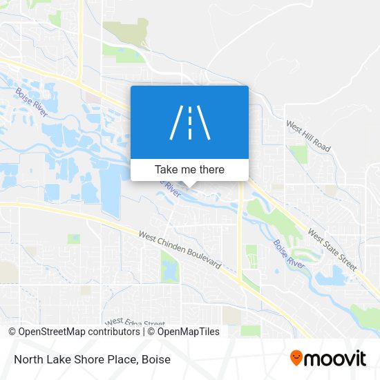North Lake Shore Place map