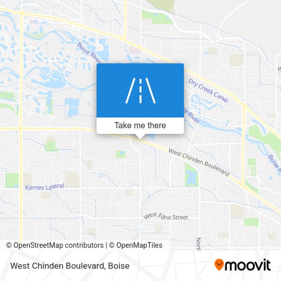West Chinden Boulevard map